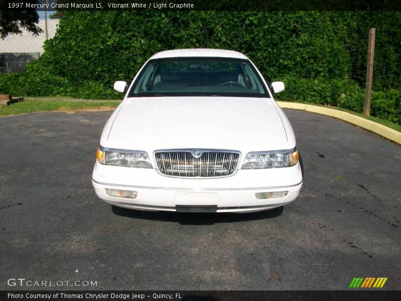 Vibrant White / Light Graphite 1997 Mercury Grand Marquis LS