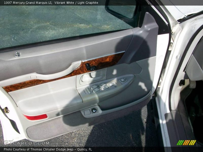 Vibrant White / Light Graphite 1997 Mercury Grand Marquis LS