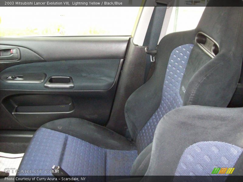 Lightning Yellow / Black/Blue 2003 Mitsubishi Lancer Evolution VIII