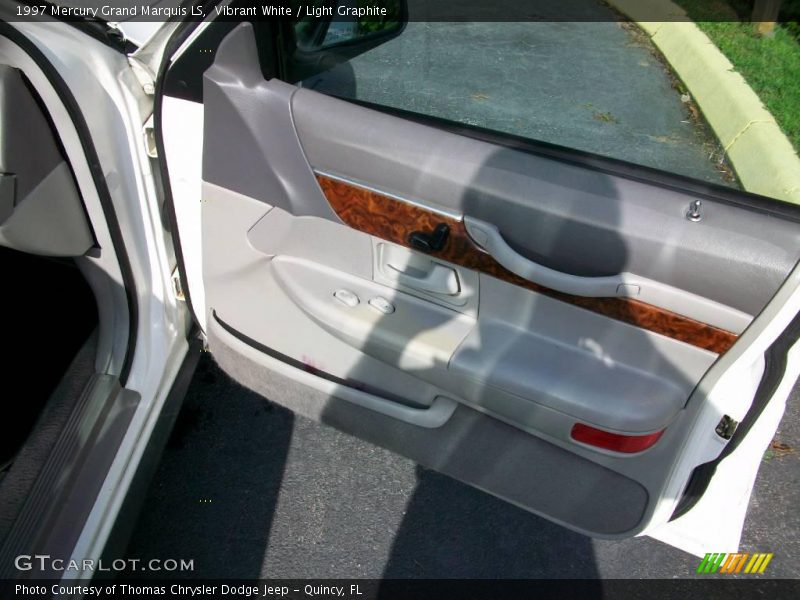 Vibrant White / Light Graphite 1997 Mercury Grand Marquis LS