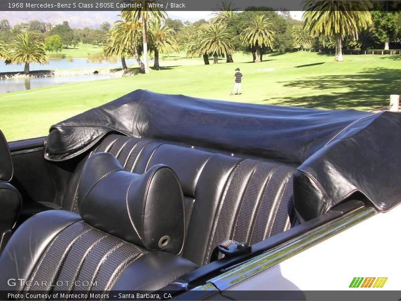 White / Black 1968 Mercedes-Benz S Class 280SE Cabriolet