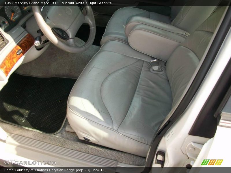 Vibrant White / Light Graphite 1997 Mercury Grand Marquis LS