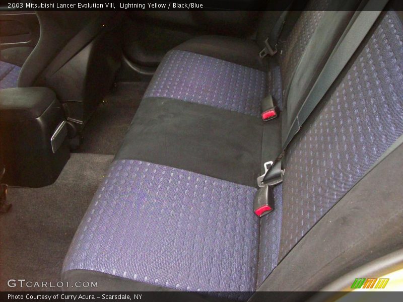 Lightning Yellow / Black/Blue 2003 Mitsubishi Lancer Evolution VIII
