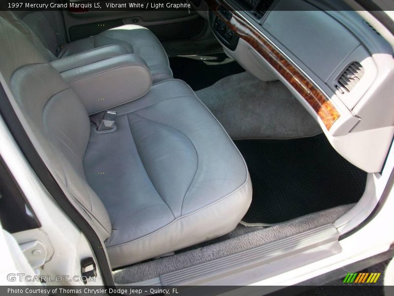 Vibrant White / Light Graphite 1997 Mercury Grand Marquis LS