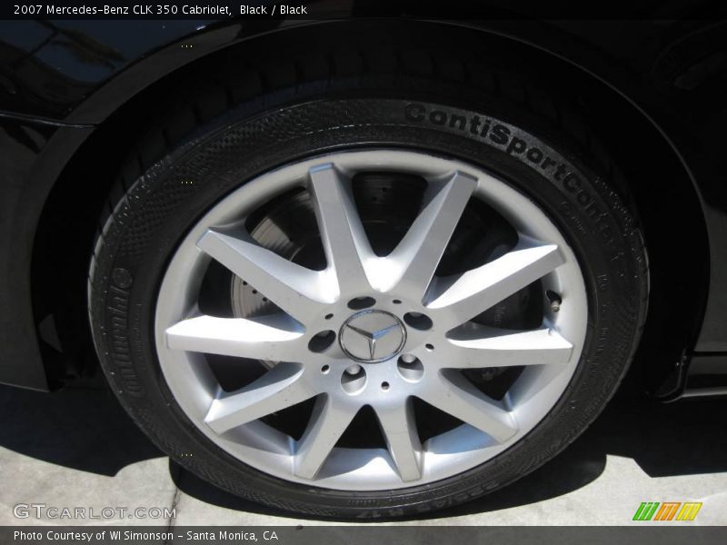 Black / Black 2007 Mercedes-Benz CLK 350 Cabriolet