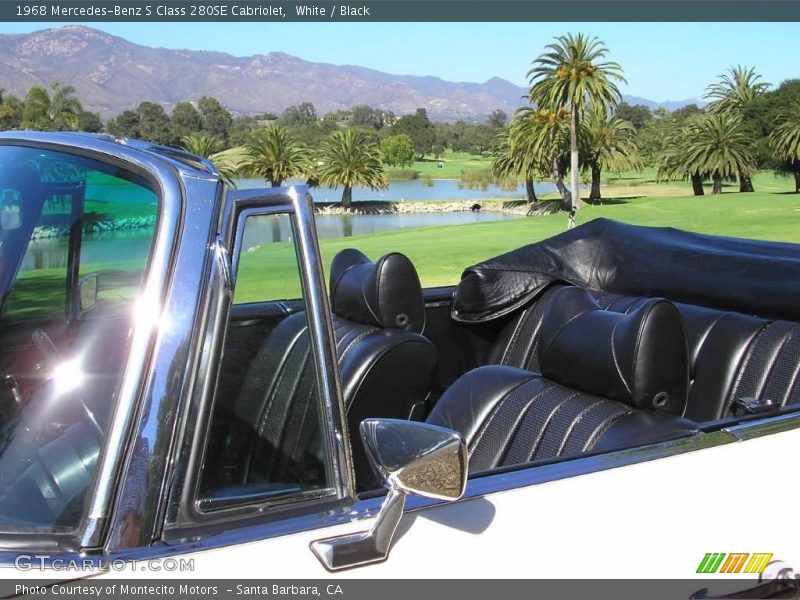 White / Black 1968 Mercedes-Benz S Class 280SE Cabriolet