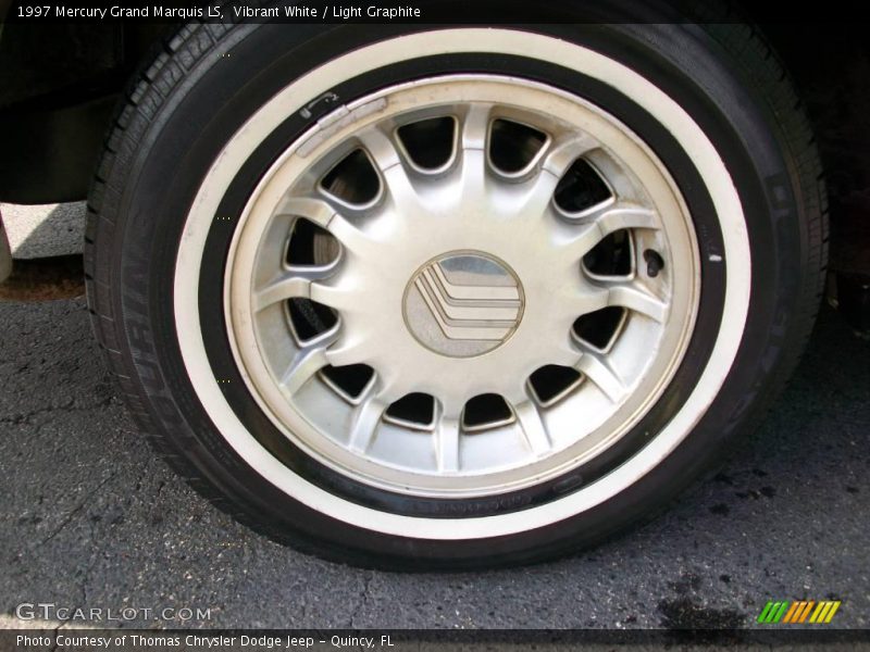 Vibrant White / Light Graphite 1997 Mercury Grand Marquis LS