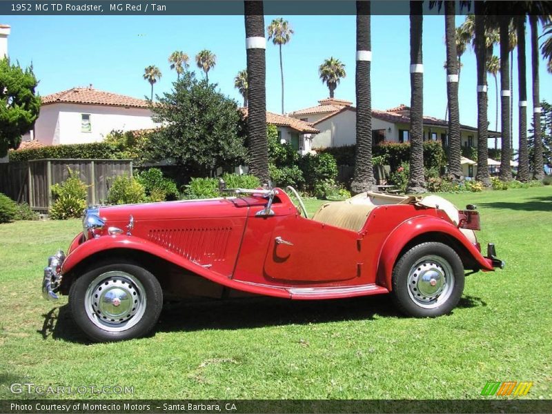 MG Red / Tan 1952 MG TD Roadster