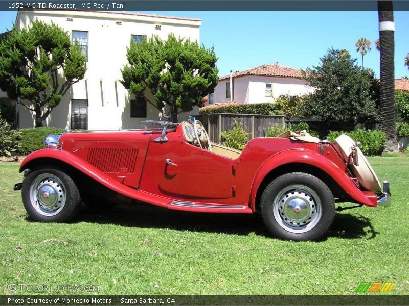 MG Red / Tan 1952 MG TD Roadster