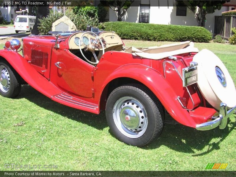 MG Red / Tan 1952 MG TD Roadster