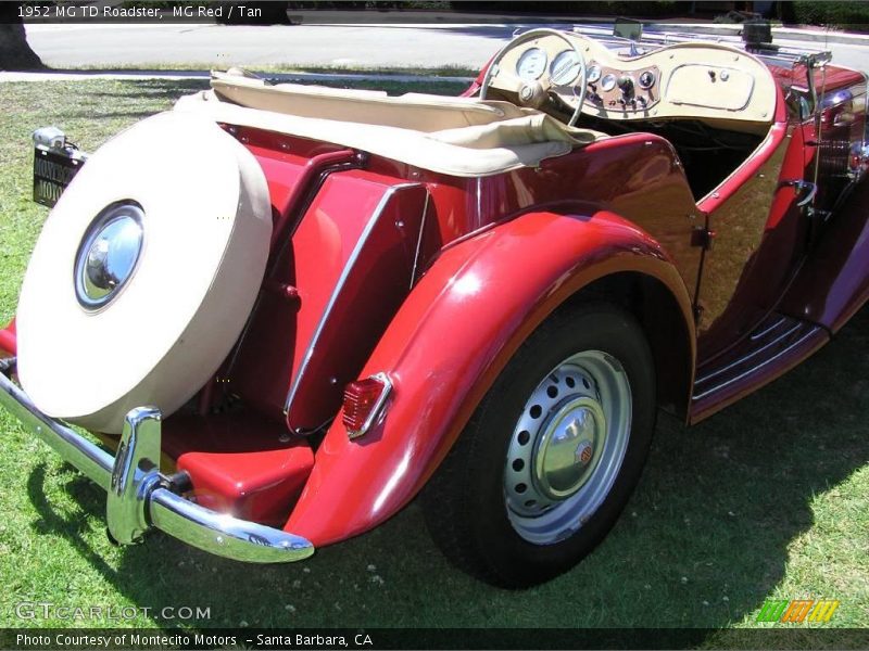 MG Red / Tan 1952 MG TD Roadster