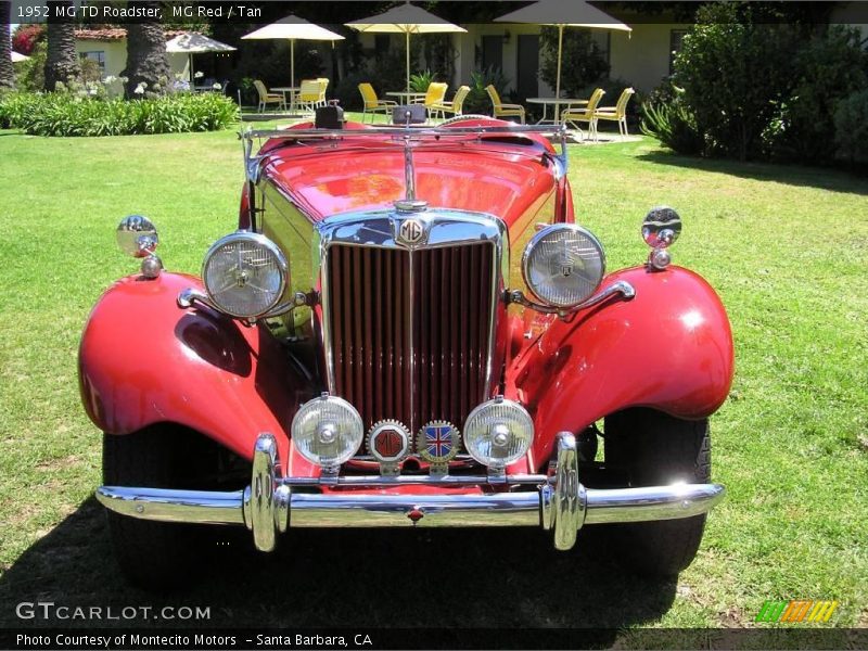 MG Red / Tan 1952 MG TD Roadster