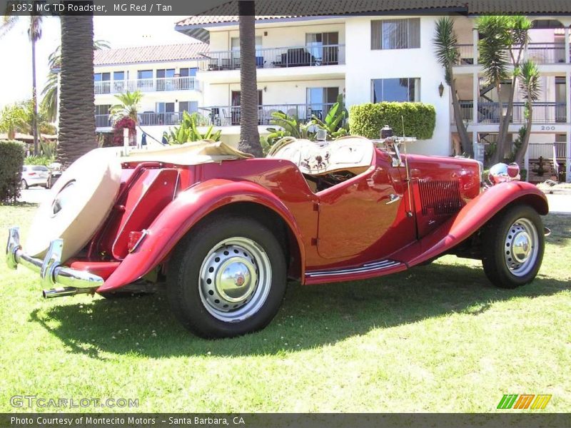 MG Red / Tan 1952 MG TD Roadster