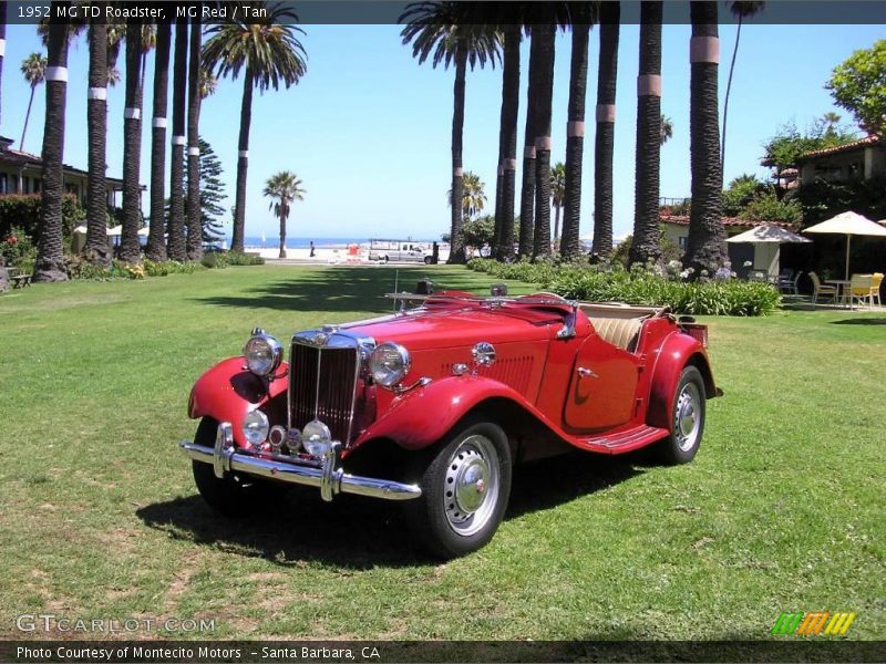 MG Red / Tan 1952 MG TD Roadster