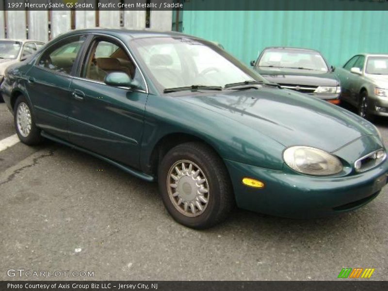 Pacific Green Metallic / Saddle 1997 Mercury Sable GS Sedan