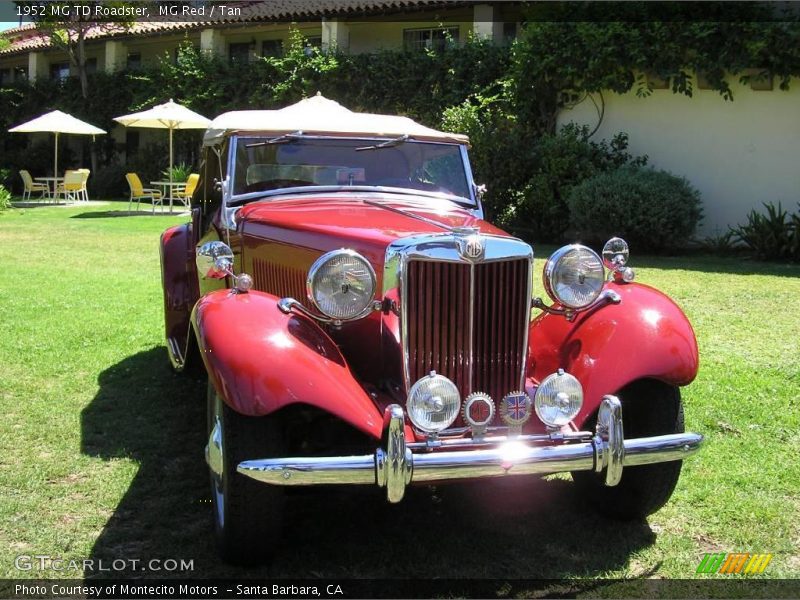 MG Red / Tan 1952 MG TD Roadster