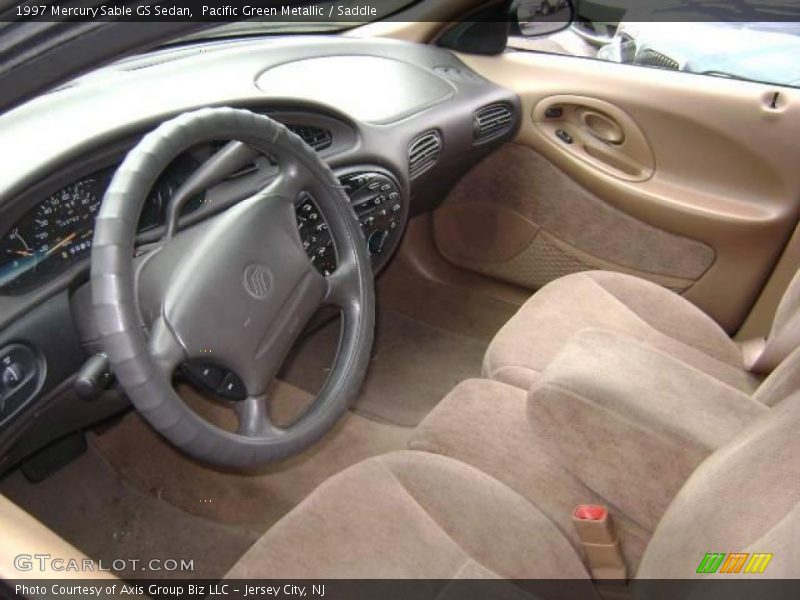 Pacific Green Metallic / Saddle 1997 Mercury Sable GS Sedan