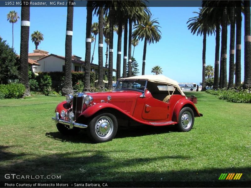 MG Red / Tan 1952 MG TD Roadster