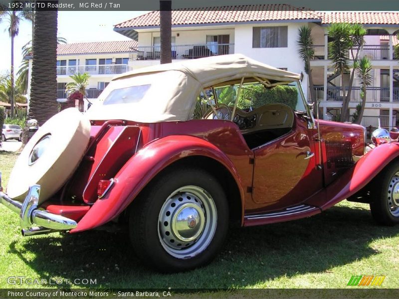 MG Red / Tan 1952 MG TD Roadster