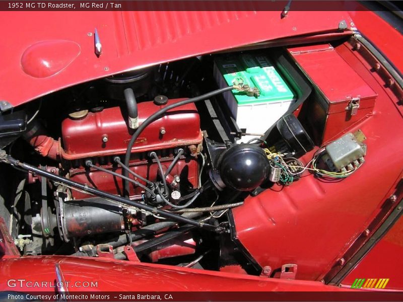  1952 TD Roadster Engine - 1250 cc XPAG OHV 8-Valve 4 Cylinder