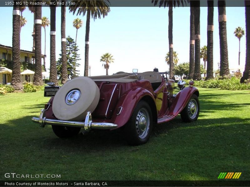 MG Red / Tan 1952 MG TD Roadster