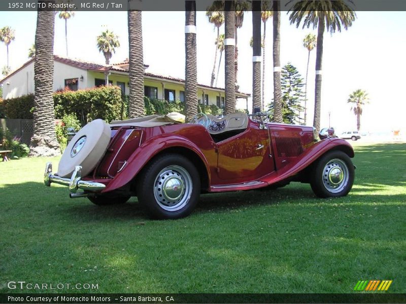 MG Red / Tan 1952 MG TD Roadster