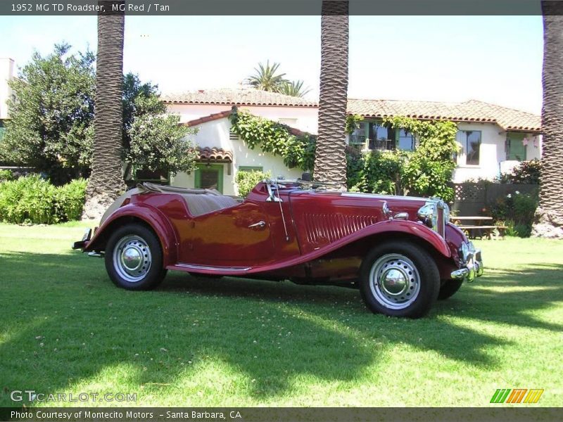 MG Red / Tan 1952 MG TD Roadster