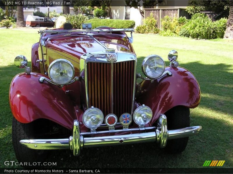 MG Red / Tan 1952 MG TD Roadster