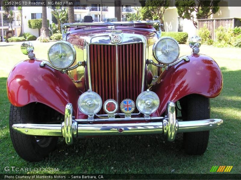 MG Red / Tan 1952 MG TD Roadster