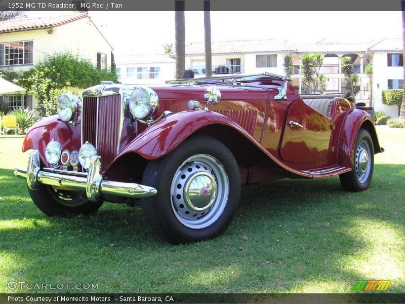 MG Red / Tan 1952 MG TD Roadster