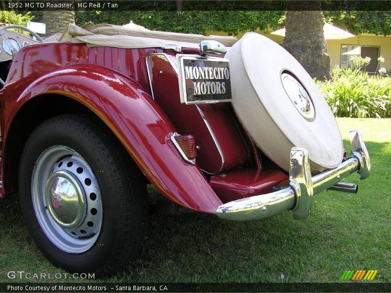 MG Red / Tan 1952 MG TD Roadster