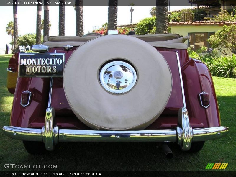 MG Red / Tan 1952 MG TD Roadster