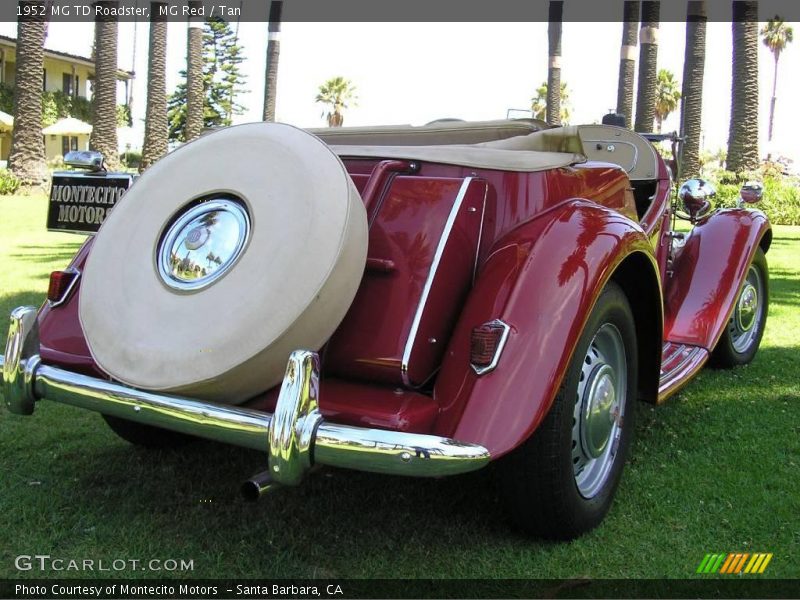 MG Red / Tan 1952 MG TD Roadster