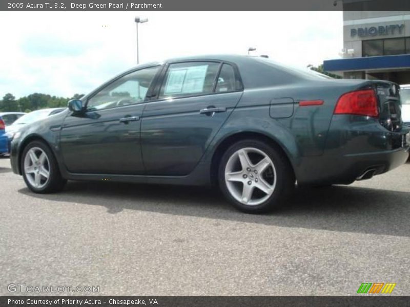 Deep Green Pearl / Parchment 2005 Acura TL 3.2