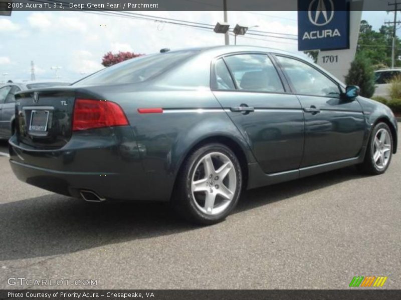 Deep Green Pearl / Parchment 2005 Acura TL 3.2