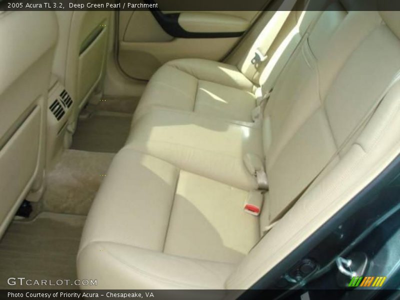 Deep Green Pearl / Parchment 2005 Acura TL 3.2