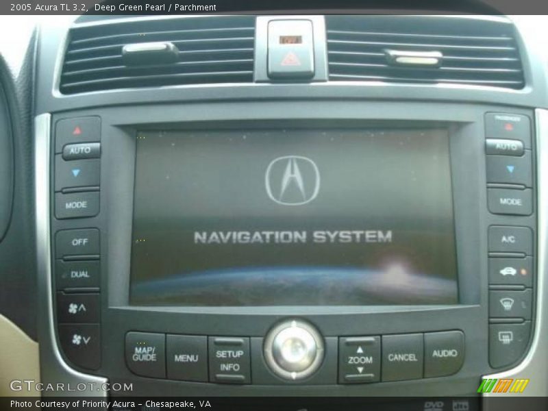 Deep Green Pearl / Parchment 2005 Acura TL 3.2