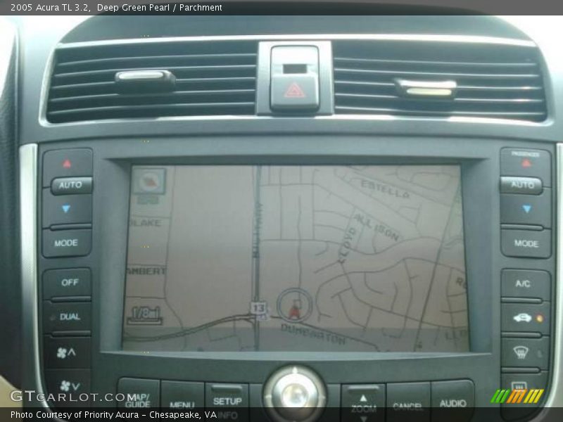 Deep Green Pearl / Parchment 2005 Acura TL 3.2