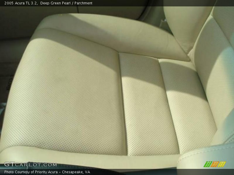Deep Green Pearl / Parchment 2005 Acura TL 3.2