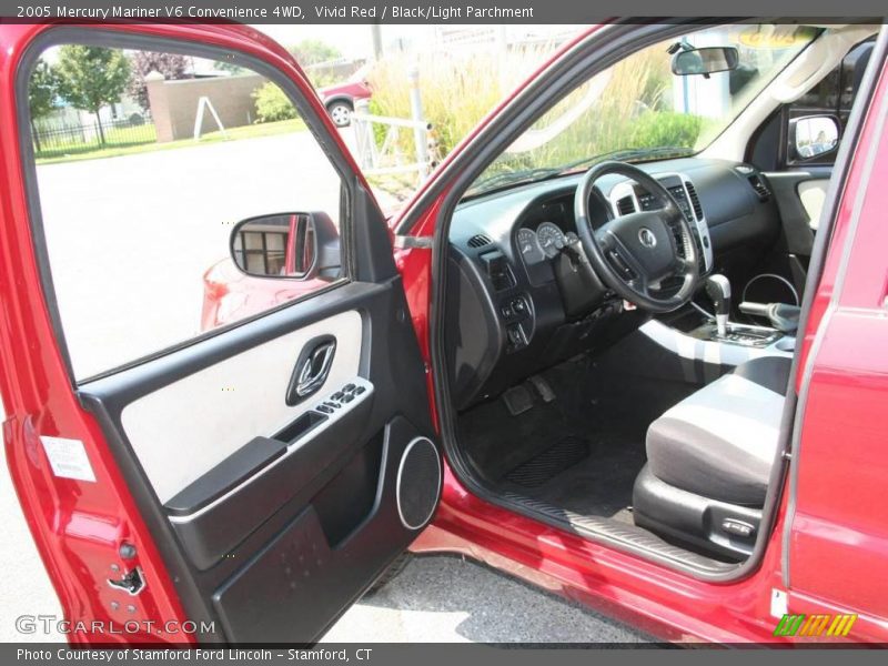 Vivid Red / Black/Light Parchment 2005 Mercury Mariner V6 Convenience 4WD