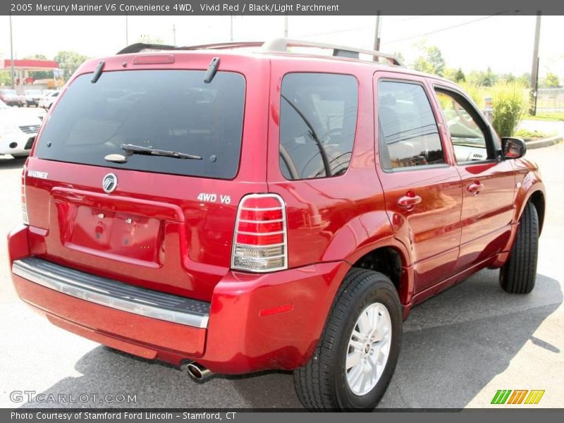 Vivid Red / Black/Light Parchment 2005 Mercury Mariner V6 Convenience 4WD