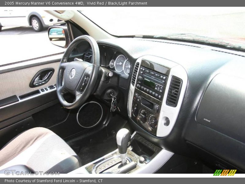 Vivid Red / Black/Light Parchment 2005 Mercury Mariner V6 Convenience 4WD