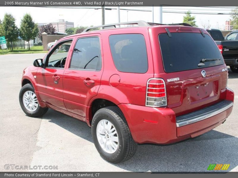 Vivid Red / Black/Light Parchment 2005 Mercury Mariner V6 Convenience 4WD