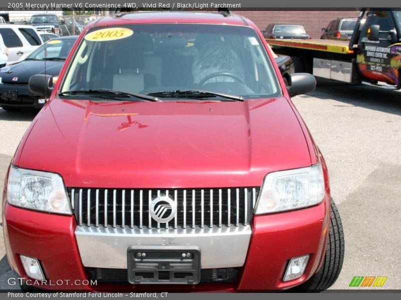 Vivid Red / Black/Light Parchment 2005 Mercury Mariner V6 Convenience 4WD