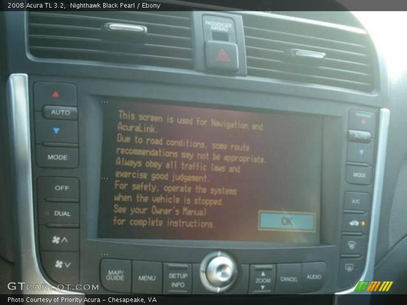Nighthawk Black Pearl / Ebony 2008 Acura TL 3.2