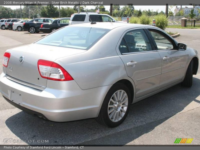 Silver Birch Metallic / Dark Charcoal 2008 Mercury Milan I4 Premier