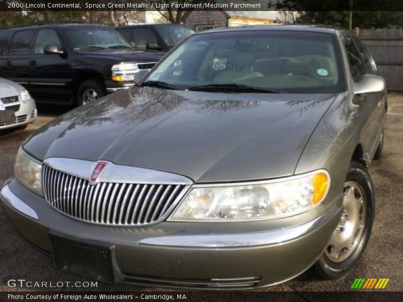 Spruce Green Metallic / Light Parchment/Medium Parchment 2000 Lincoln Continental