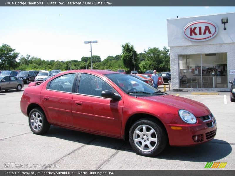 Blaze Red Pearlcoat / Dark Slate Gray 2004 Dodge Neon SXT