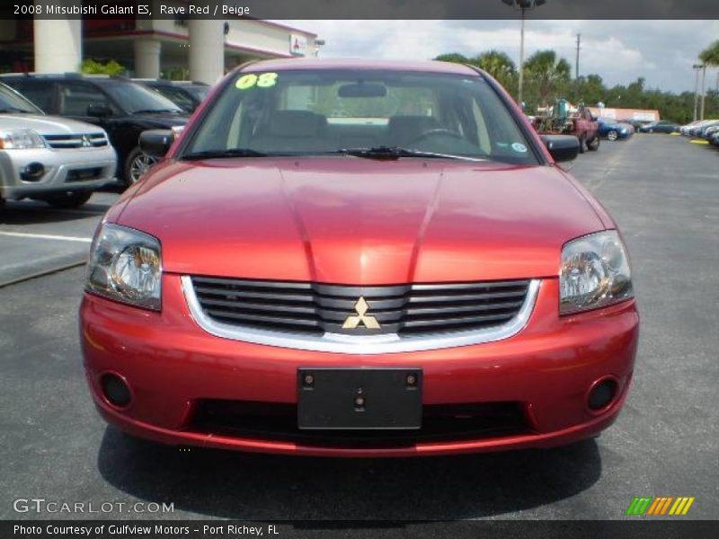 Rave Red / Beige 2008 Mitsubishi Galant ES