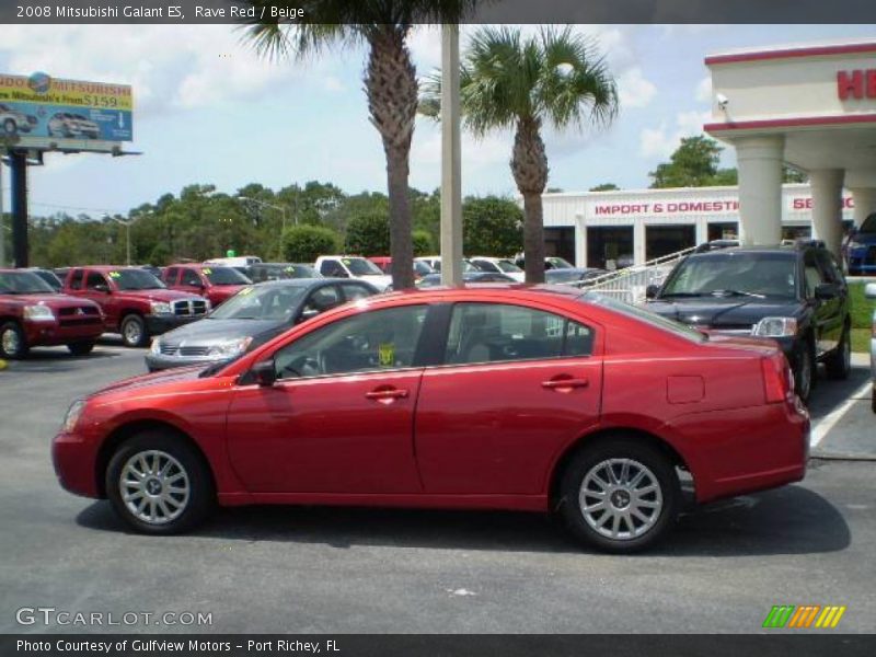 Rave Red / Beige 2008 Mitsubishi Galant ES